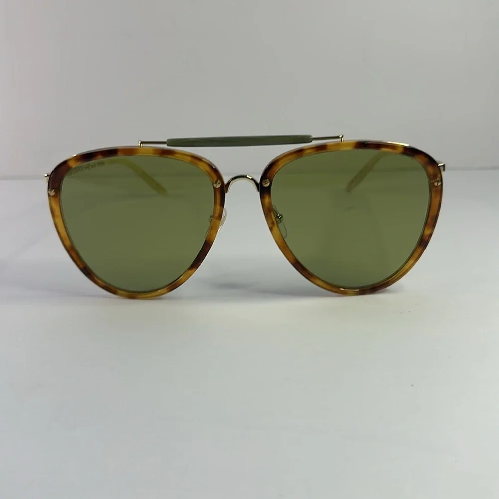 Ship same-day -💯 - New Authentic Gucci Sunglasses GG0672S 003 Havana/Gold/Green